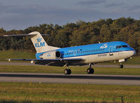 PH-KZP @ LFSB - KLM CityHopper / Shortly before touch down on Runway 16 at Basel-Mulhouse Airport