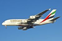 A6-EEJ @ EGCC - Emirates' 2013 Airbus A380-861, c/n: 127 arriving at Manchester - by Terry Fletcher