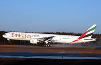 A6-ECM @ ESSA - Landing runway 26. - by Anders Nilsson
