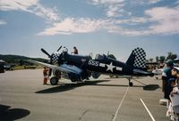 N83JC @ FWN - 1943 Goodyear FG1D, N83JC, at the 1993 Sussex Air Show, Sussex, NJ  - by scotch-canadian