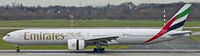 A6-EBN @ EDDL - Emirates, seen here shortly after landing at Düsseldorf Int'l(EDDL) - by A. Gendorf