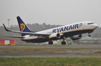 EI-EVT @ EGHH - Lifts off 26 in drizzle. - by John Coates
