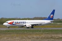 OK-TVD @ LFRB - Boeing 737-86N, Taxiing to holding point Rwy 7R, Brest-Bretagne Airport (LFRB-BES) - by Yves-Q