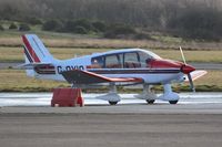 G-OYIO @ EGFH - Visiting Dauphin 22 operated by Exeter Aviation. Previously registered OO-YIO - by Roger Winser