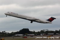 N986DL @ KSRQ - Delta Flight 2068 (N986DL) departs Sarasota-Bradenton International Airport - by Donten Photography