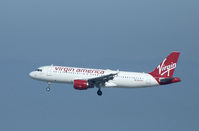 N638VA @ SFO - Landing at San Francisco. - by Bill Larkins