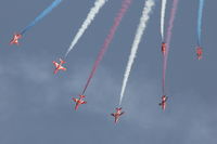 XX325 @ LMML - Red Arrows Hawks over Malta 28Sep13. - by Raymond Zammit