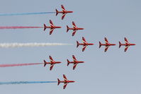 XX319 @ LMML - Red Arrows Hawks. - by Raymond Zammit