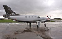 LX-JFO @ EGHH - Soon to depart after overnight visit - by John Coates