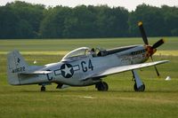 F-AZSB @ LFFQ - North American P-51D Mustang, La Ferté-Alais Airfield (LFFQ) Air Show (Le Temps Des Hélices) in may 2012 - by Yves-Q