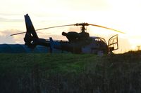 ZB665 @ EGFH - Army Air Corps helicopter about to take on fuel. - by Roger Winser