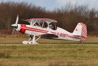 G-BOBT @ EGFH - Visiting Stolp SA-300 Starduster Too biplane. Previously registered N690CM. - by Roger Winser