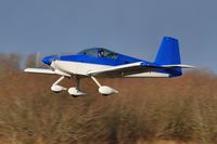 G-CERK @ EGFH - Resident RV-9A departing Runway 22. - by Roger Winser
