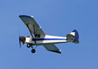 N294T - A vintage Super Cub earns a day's living by towing an advertising banner off the Jersey Shore. - by Daniel L. Berek