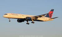 N616DL @ BWI - On final to 33L at sunset.