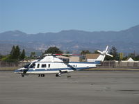N343AA @ OXR - 1984 Sikorsky S-76B 'Big Dawg', two P&W(C)PT6B-36 free-turbine Turboprops flat rated at 750 shp each, aerial tanker used against Pacific Palisades fire, 76 -76B models were made, Experimental class - by Doug Robertson