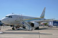 9H-AFL @ LFPB - Airbus A318-112CJ Elite, Static display, Paris Le Bourget (LFPB-LBG) Air Show in june 2011 - by Yves-Q
