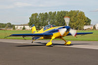 G-TWOO @ EGBR - Extra EA-300-200 at The Real Aeroplane Club's Pre-Hibernation Fly-In, Breighton Airfield, October 2013. - by Malcolm Clarke