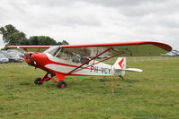 PH-VCY @ X1WP - Piper PA-18-95 Super Cub at The De Havilland Moth Club's 28th International Moth Rally at Woburn Abbey. August 2013. - by Malcolm Clarke
