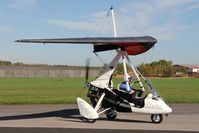G-OFDT @ EGBR - P&M Aviation Pegasus Quik at The Real Aeroplane Club's Pre-Hibernation Fly-In, Breighton Airfield, October 2013. - by Malcolm Clarke