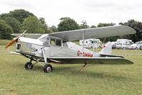 G-AHBM @ X1WP - De Havilland DH-87B Hornet Moth at The De Havilland Moth Club's 28th International Moth Rally at Woburn Abbey, August 2013. - by Malcolm Clarke