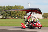 G-CWIC @ EGBR - Mainair Pegasus Quik at The Real Aeroplane Club's Pre-Hibernation Fly-In, Breighton Airfield, October 2013. - by Malcolm Clarke
