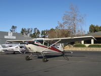 N2341C @ SZP - 1953 Cessna 180, Continental O-470-A 225 hp, Horton STOL mods - by Doug Robertson