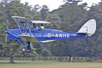 G-ANHK @ X1WP - De Havilland DH-82A Tiger Moth II at The De Havilland Moth Club's 28th International Moth Rally at Woburn Abbey. August 2013. - by Malcolm Clarke