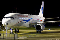 VP-BFY @ EGSH - Sat on stand moments after her arrival...