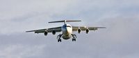 HB-IXV @ EGLC - Swiss Air, (HB-IXV) 1995 British Aerospace Avro 146 RJ-100, c/n E.3274, on approach to land on 27 (LCY). © PhilRHamar - by Phil R Hamar