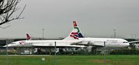G-BOAB @ LHR - Concorde, (G-BOAB) 1976 Aerospatiale-BAC Concorde 1-102, c/n 100-008, is parked just before the start of 27L @ Heathrow. © PhilRHamar - by Phil R Hamar