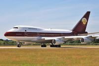 VP-BAT @ EGHH - Resident 747SP rolling on 08 to depart - by John Coates