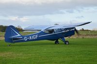 G-AIGF @ EGSV - Just landed. - by Graham Reeve