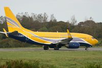 F-GZTD @ LFRB - Boeing 737-73V, Taxiing to holding point Rwy 25L, Brest-Bretagne Airport (LFRB-BES) - by Yves-Q