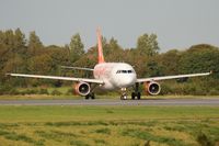 G-EZIZ @ LFRB - Airbus A319-111, Lining up prior take off Rwy 25L, Brest-Bretagne Airport (LFRB-BES) - by Yves-Q