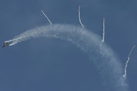 J-055 @ EGVA - RIAT 2006. Firing off flares. - by Howard J Curtis