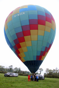G-BXCN - G-BXCN Sky 105-24 just about ready for the off at the 2013 Irish Hot Air Balloon Championships near Drumshanbo - by Pete Hughes