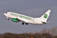 D-ABLB @ EGHH - Climbing away from 26  on charter to Tromso. - by John Coates
