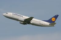 D-ABEC @ LFBO - Boeing 737-330, Take off Rwy 32R, Toulouse Blagnac Airport (LFBO-TLS) - by Yves-Q