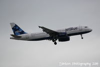 N527JL @ KSRQ - JetBlue Flight 163 (N527JL) Blue Bayou arrives at Sarasota-Bradenton International Airport following a flight from John F Kennedy International Airport - by Donten Photography