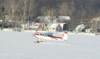 N1774C @ N/A - Landing on Lake Gage, IN on the afternoon of 02-03-14 - by Judy Grotrian