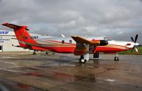 M-WINT @ EGHH - Facing the gale at Pilatus Centre - by John Coates