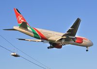 5Y-KQS @ EGLL - Across the A30 to touchdown - by John Coates