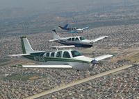 N17838 - Four Ship Formation over PDZ VOR. - by Unknown