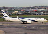 4X-EHB @ EHAM - Taxi to runway 18L of Schiphol Airport - by Willem Göebel