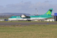 EI-FAS @ EGFF - ATR 72-600, Arann 95CW, departing runway 30 at EGFF, en-route to Dublin.