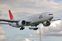JA736J @ EGLL - Finals through the lamp posts - by John Coates