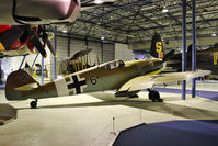 G-USTV @ RAFM - On display at the RAF Museum, Hendon. Serial number 10639. Rare tropical version of the Me 109.
