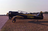 N49NA @ LAL - A T-6 in a Blue Angels paint scheme. - by Larry Johnson