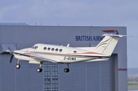 G-BVMA @ EGFF - Resident Beech 200, seen departing runway 30 at EGFF.